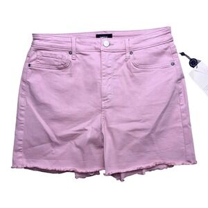 NYDJ Womens Size 6 Vintage Pink Fray Hem High Waist Shorts NWT
